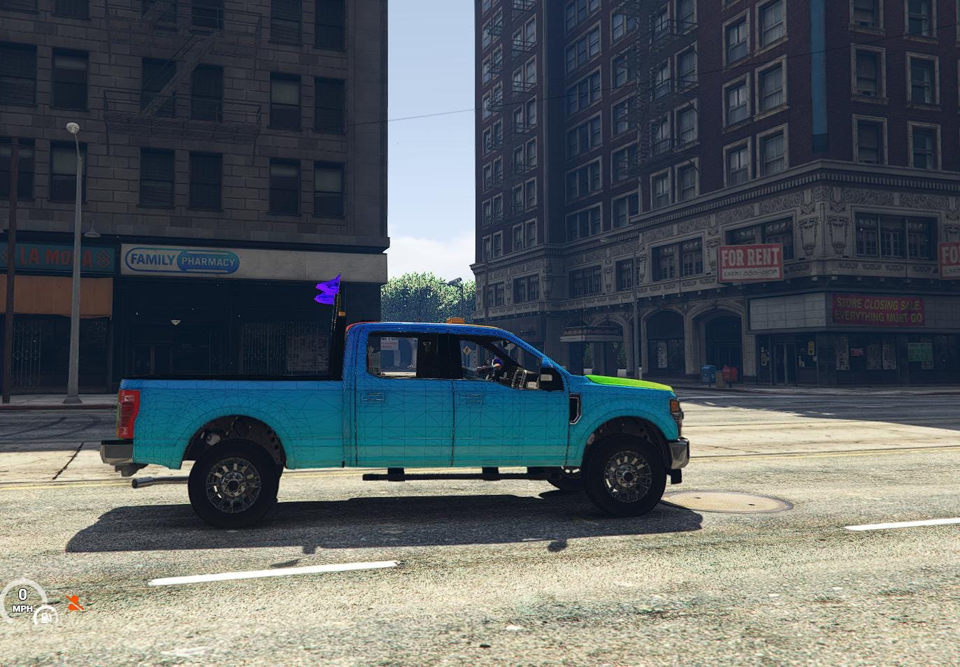 FiveM Party Pickup Truck: Custom Event Vehicle with Roof Speakers