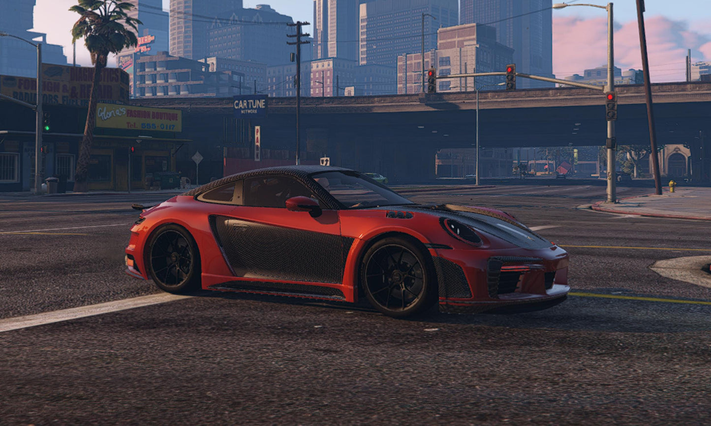 FiveM Porsche 911 Widebody Add-On: 7 Color Options, Realistic Design