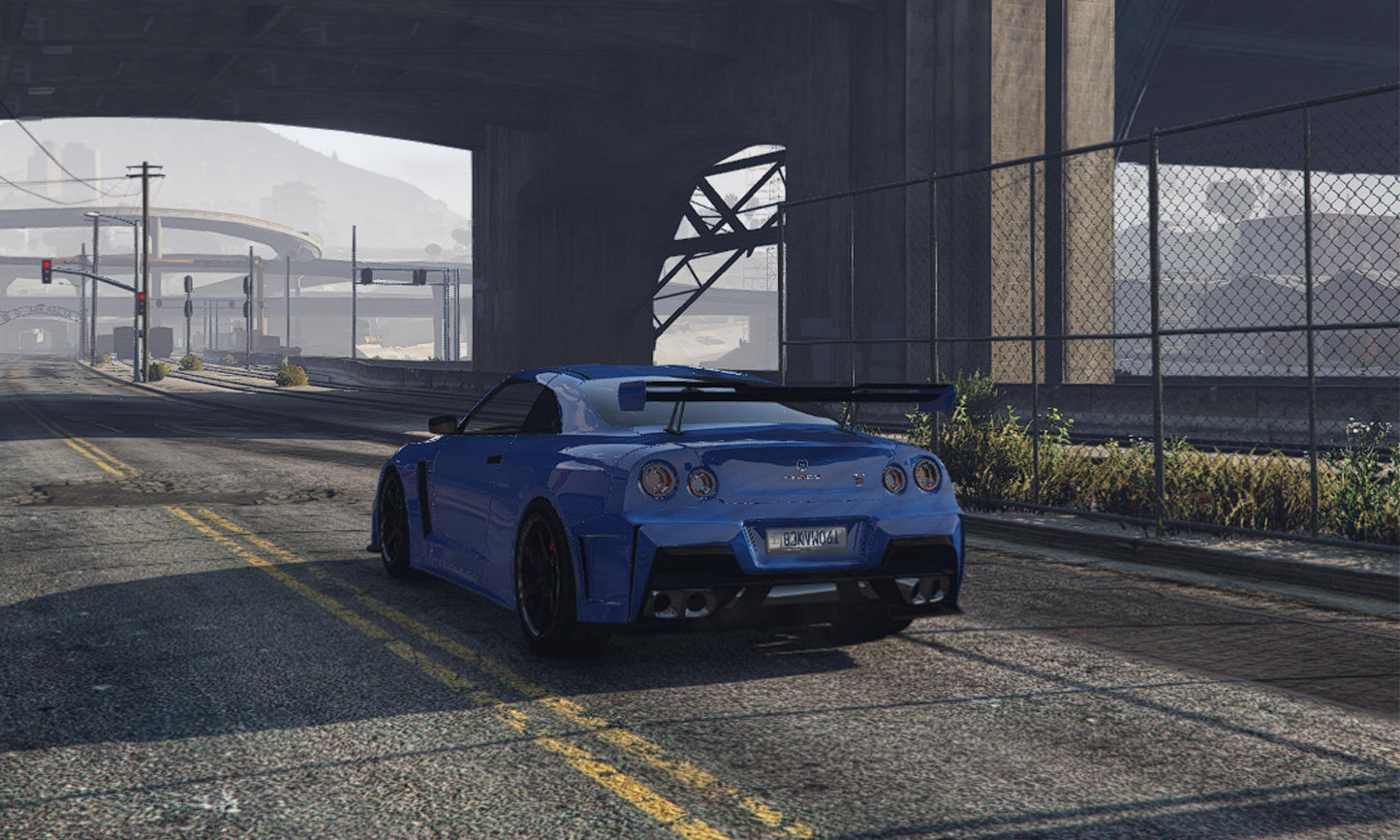 FiveM Nissan GT-R R35 Add-On Vehicle: JDM Drag & Drift Car