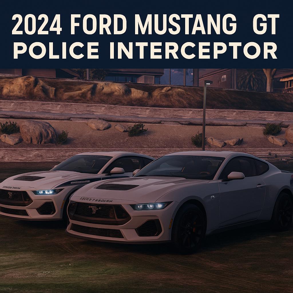 FiveM 2024 Mustang GT Police Interceptor - Drag & Drop Ready