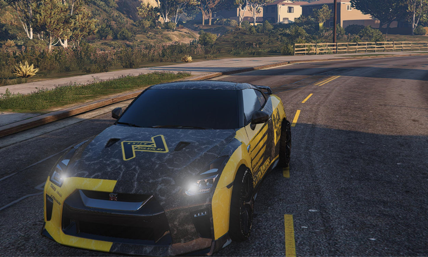 FiveM Nissan GT-R Car Mod: Debadged Drift-Ready JDM