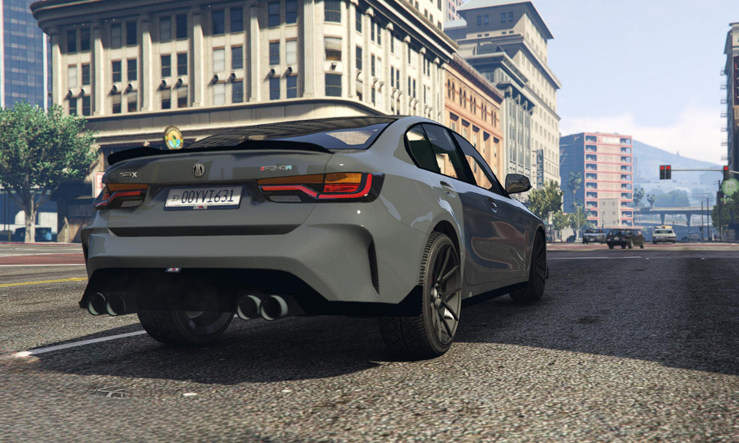 FiveM Debadged BMW Sedan: 4K Realistic Vehicle Mod