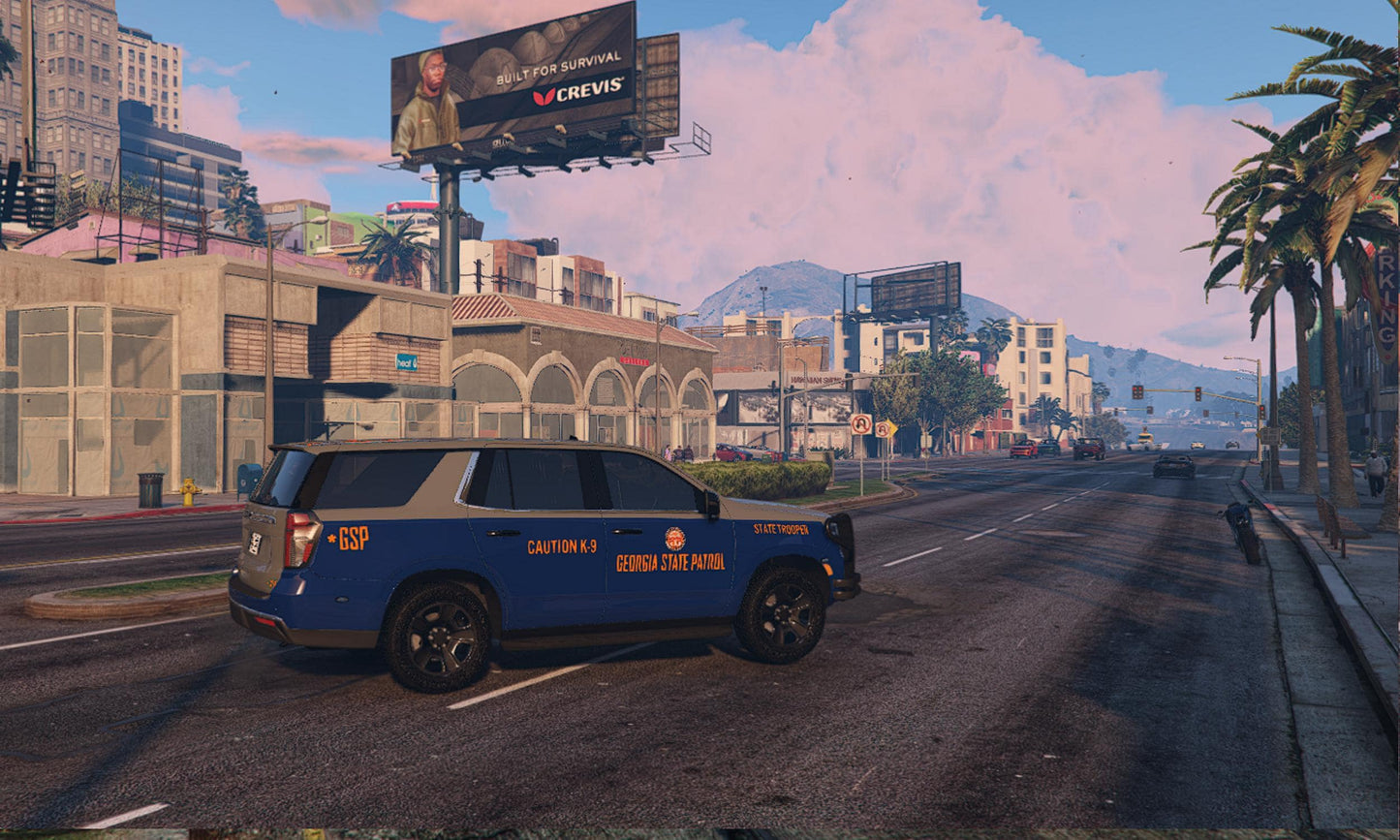 FiveM Georgia State Patrol Chevrolet Tahoe: Optimized Police SUV