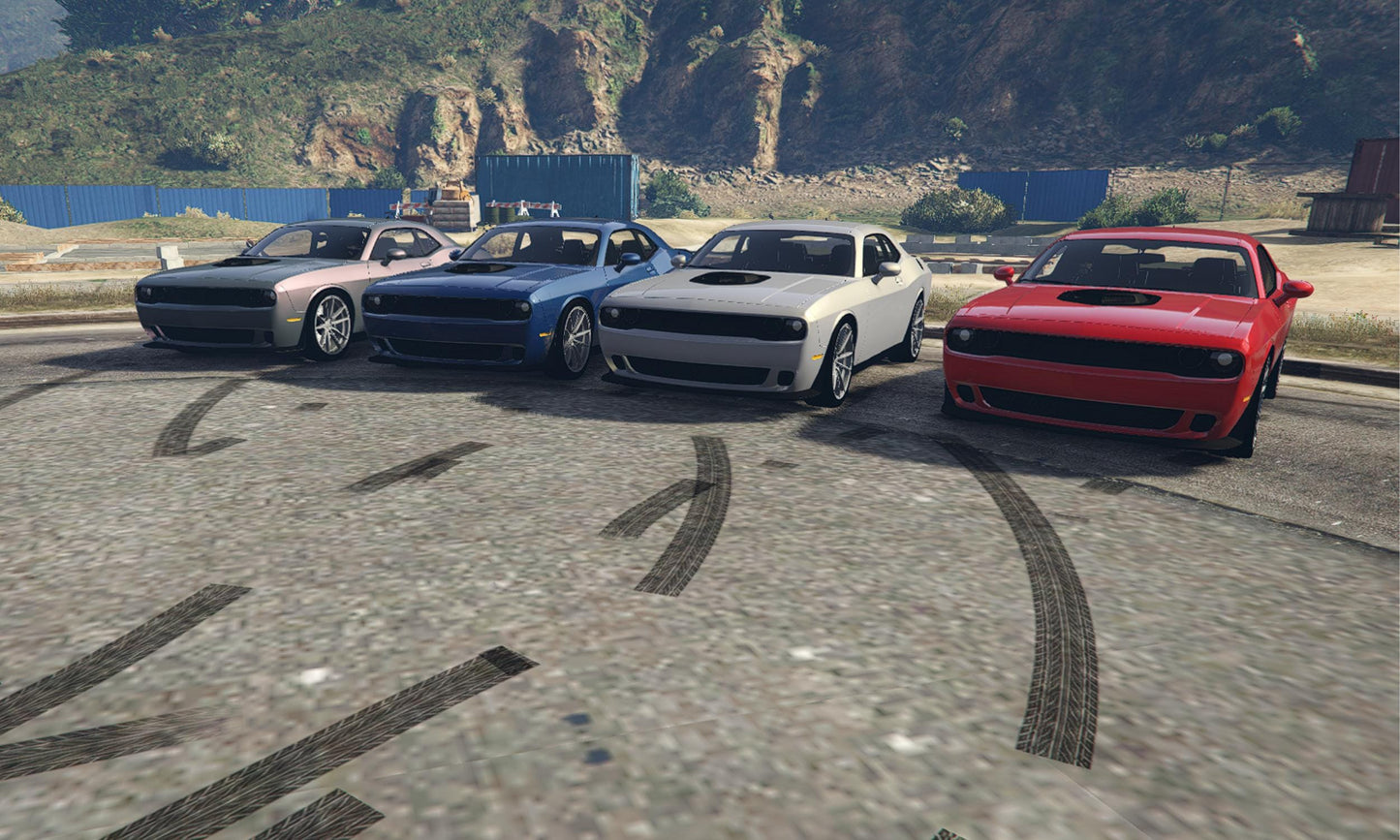 FiveM Custom Debadged Muscle Car | Challenger Style Street Racer | Lore-Friendly Drift & RP Vehicle Mod