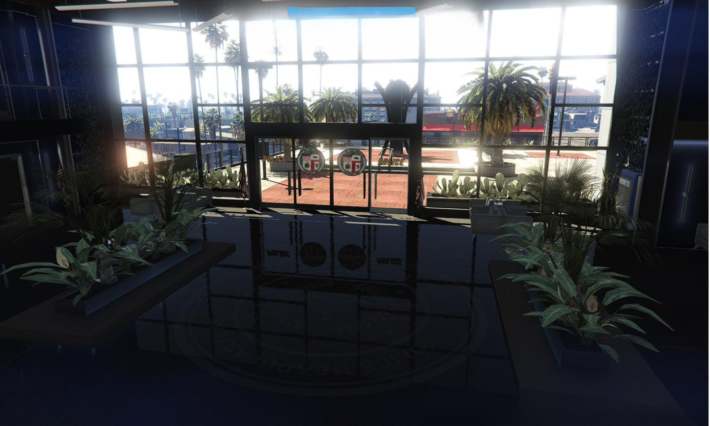 FiveM Police Station MLO: Modern Interior, Conference Rooms & Parking Lot