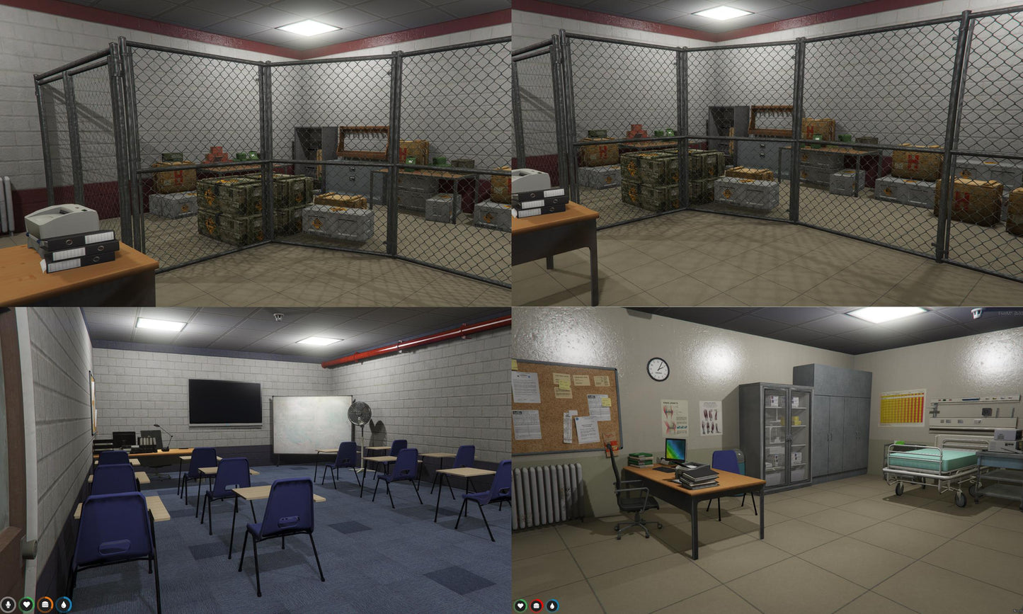 FiveM Medical Center MLO: Los Santos Hospital, Detailed Interior & Parking