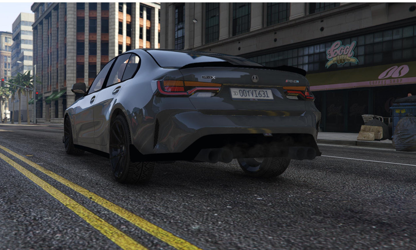 FiveM Debadged BMW Sedan: 4K Realistic Vehicle Mod