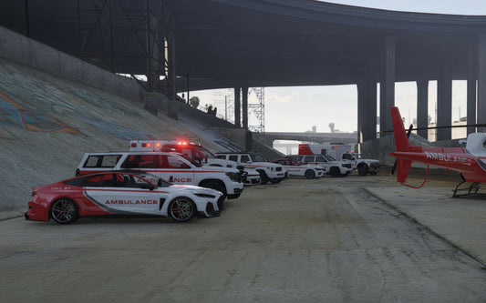 FiveM Emergency Vehicles Pack: Medical RP Ambulance, Trucks & Helicopter