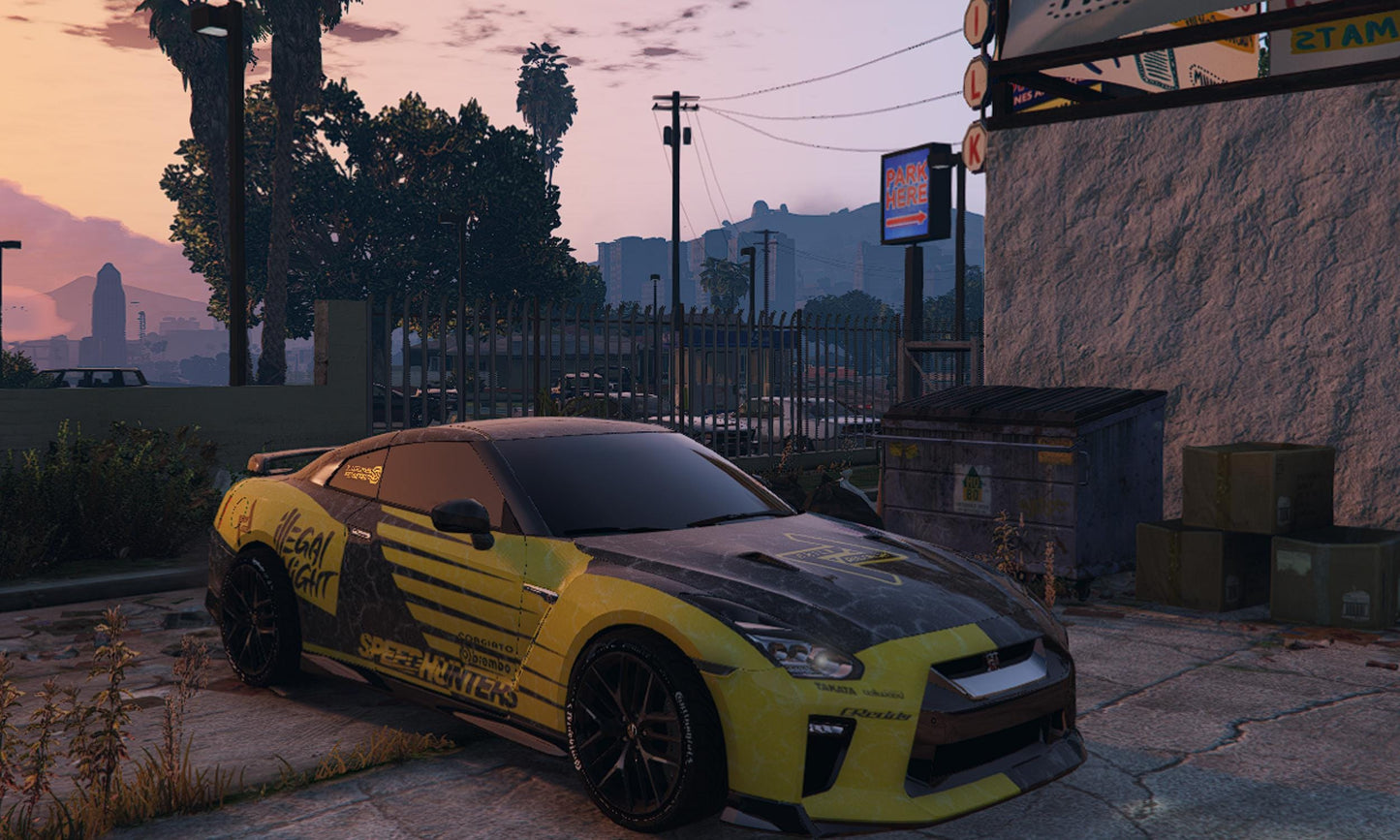 FiveM Nissan GT-R Car Mod: Debadged Drift-Ready JDM