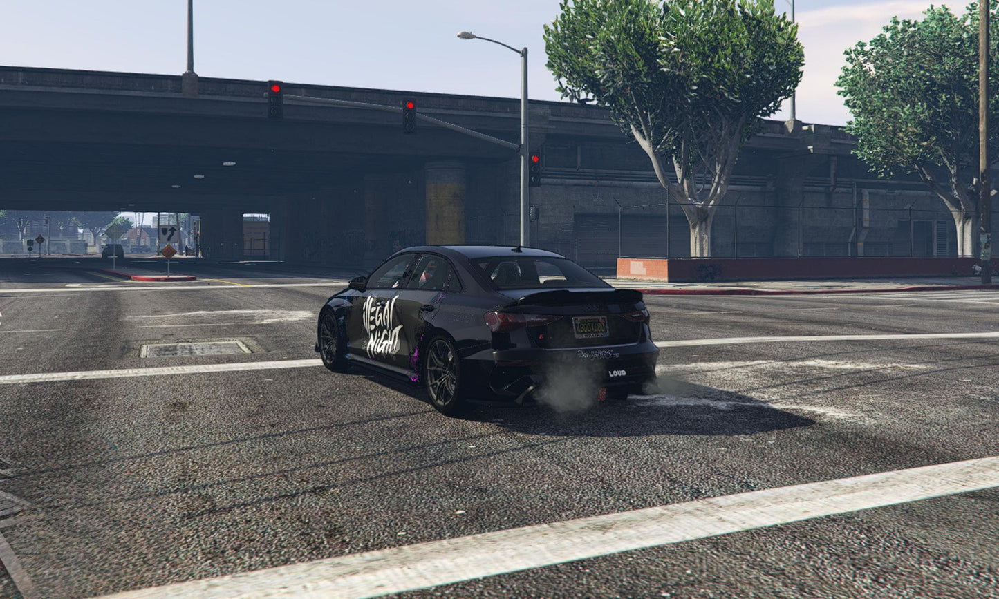 FiveM Illegal Night Car: Audi RS Inspired, Street Racing Add-On