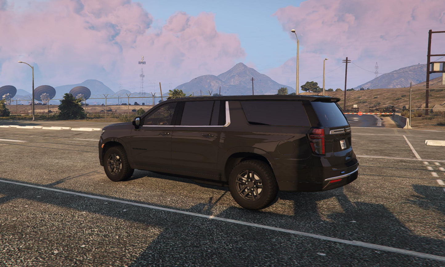 FiveM Chevrolet Tahoe SUV: Realistic Police/Fleet Vehicle
