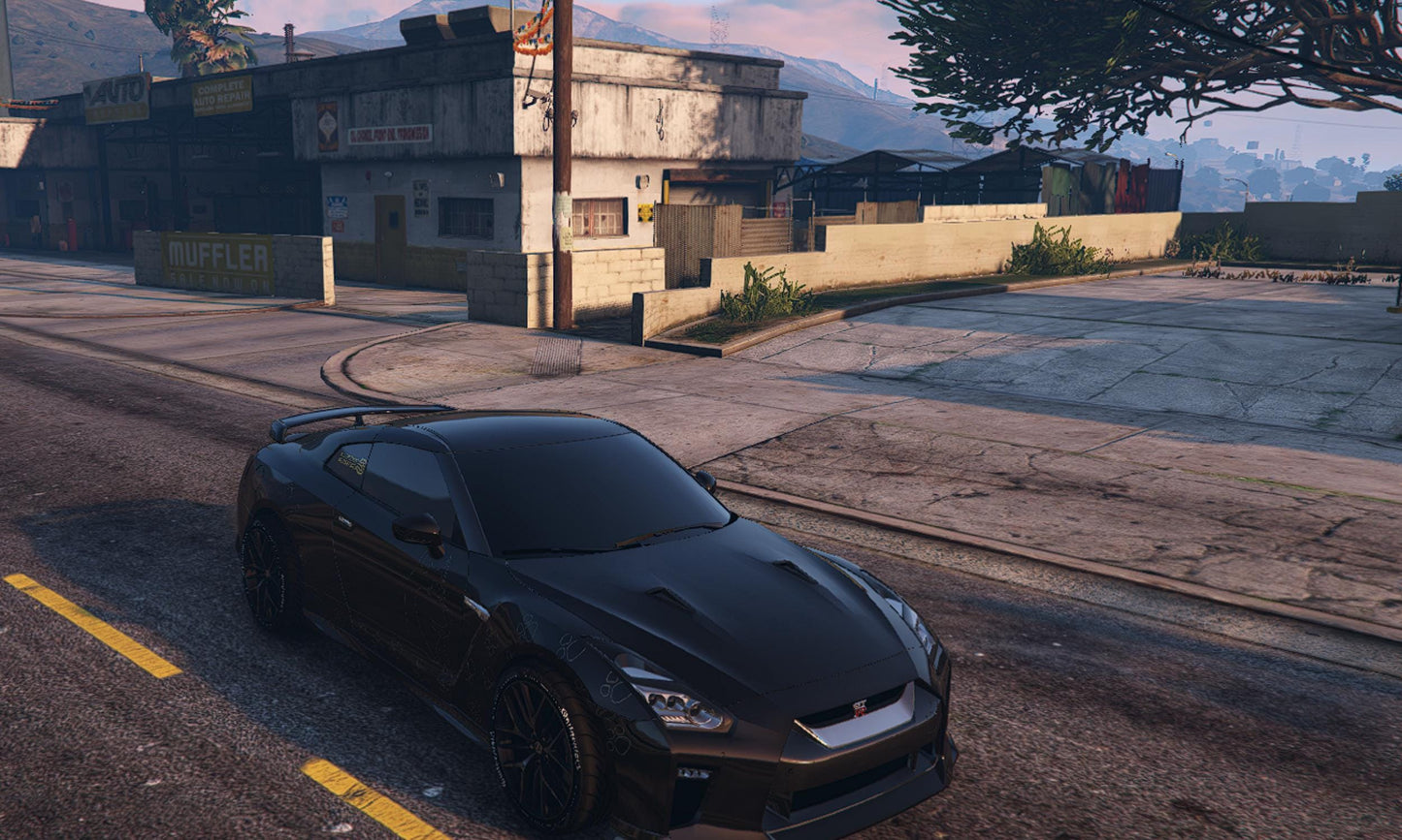 FiveM Nissan GT-R Car Mod: Debadged Drift-Ready JDM