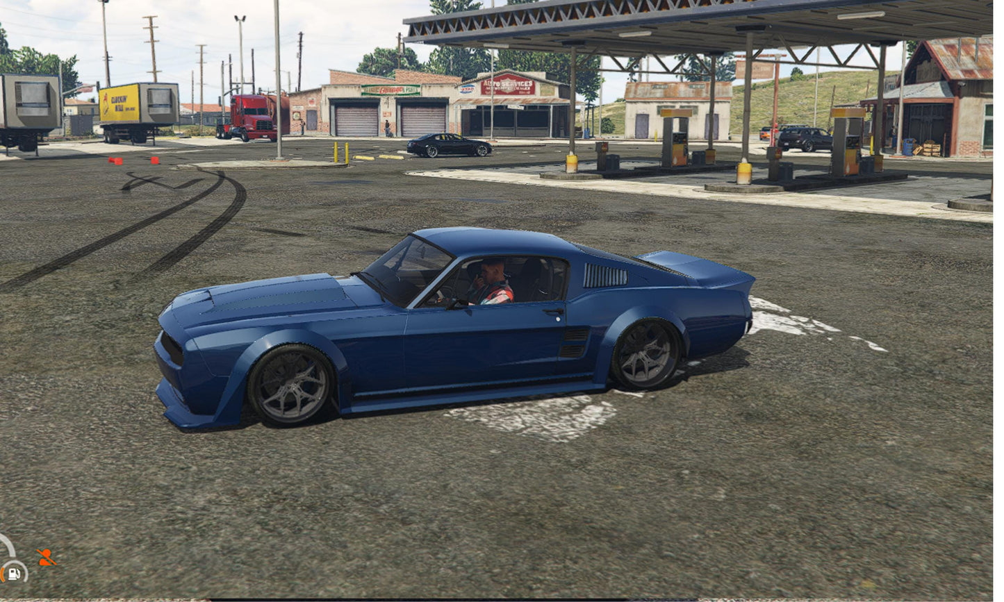 FiveM Debadged Muscle Car Mod: Custom Widebody, 5 Colors