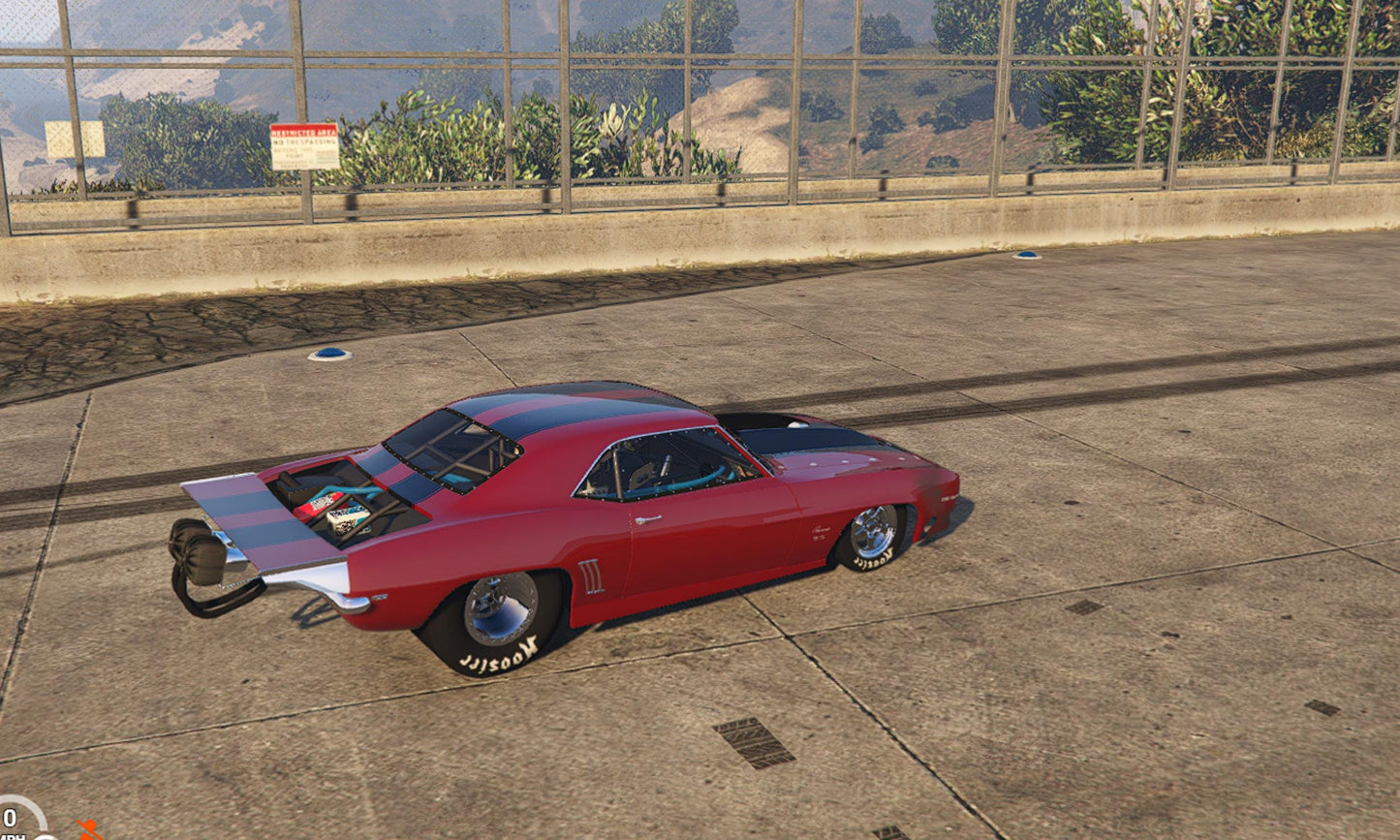 FiveM Drag Car Mod: 300+ MPH Muscle Car - 5 Color Pack