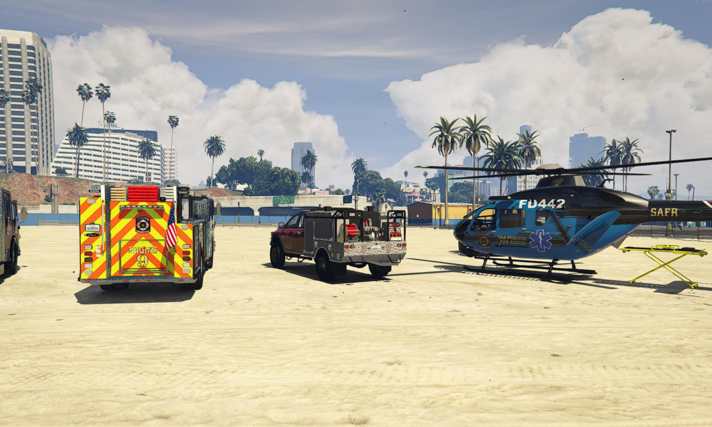 FiveM Emergency Vehicle Pack: Fire Trucks, Ambulances, Rescue Vehicles