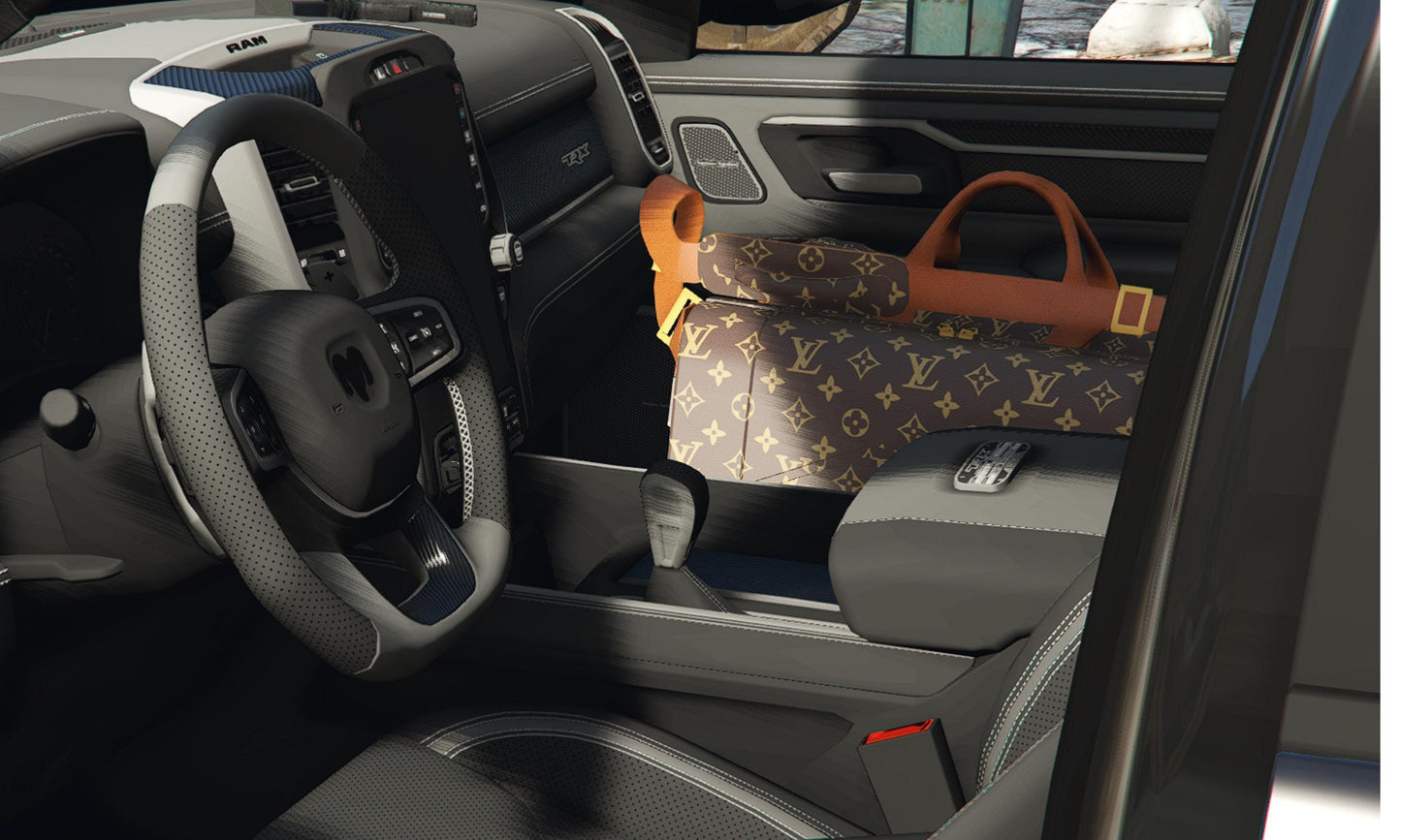 FiveM Car Mod: Black Ford Ram Pickup Truck for Roleplay