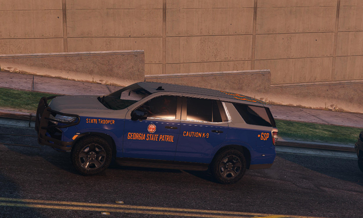 FiveM Georgia State Patrol Chevrolet Tahoe: Optimized Police SUV