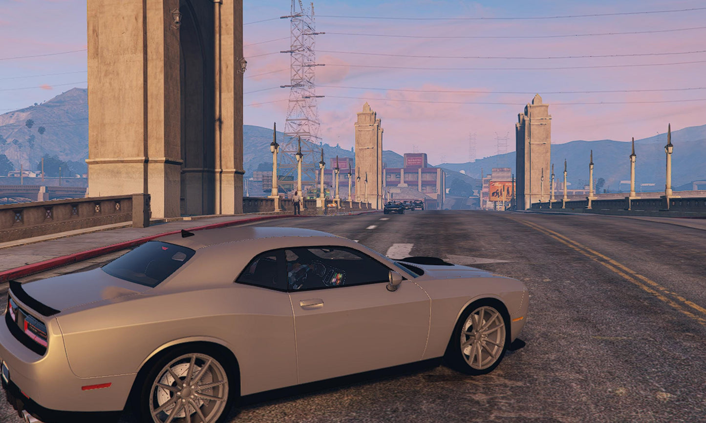 FiveM Custom Debadged Muscle Car | Challenger Style Street Racer | Lore-Friendly Drift & RP Vehicle Mod