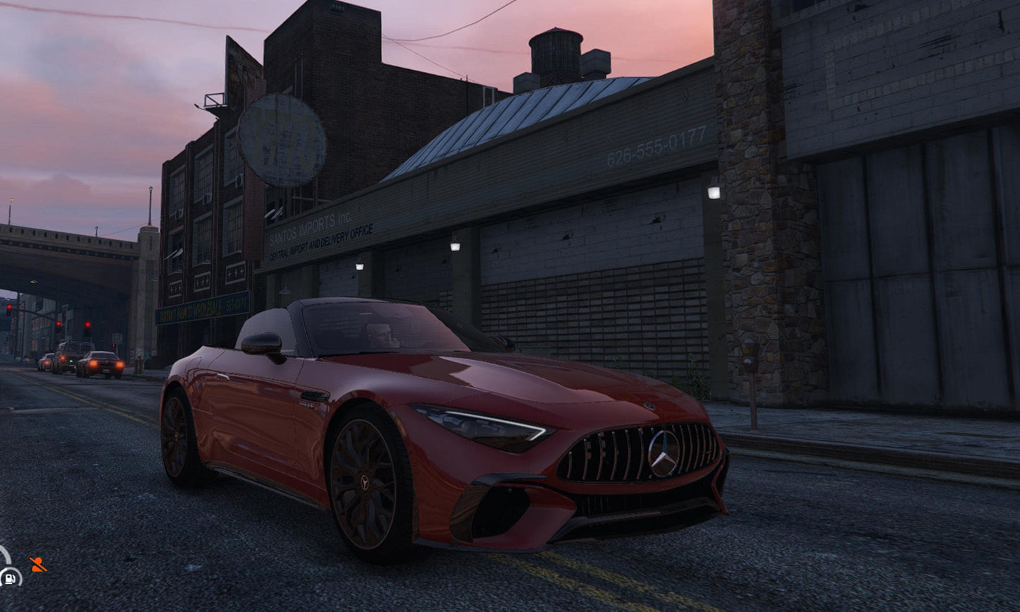 FiveM Mercedes-AMG SL Add-On: Luxury Convertible Sports Car