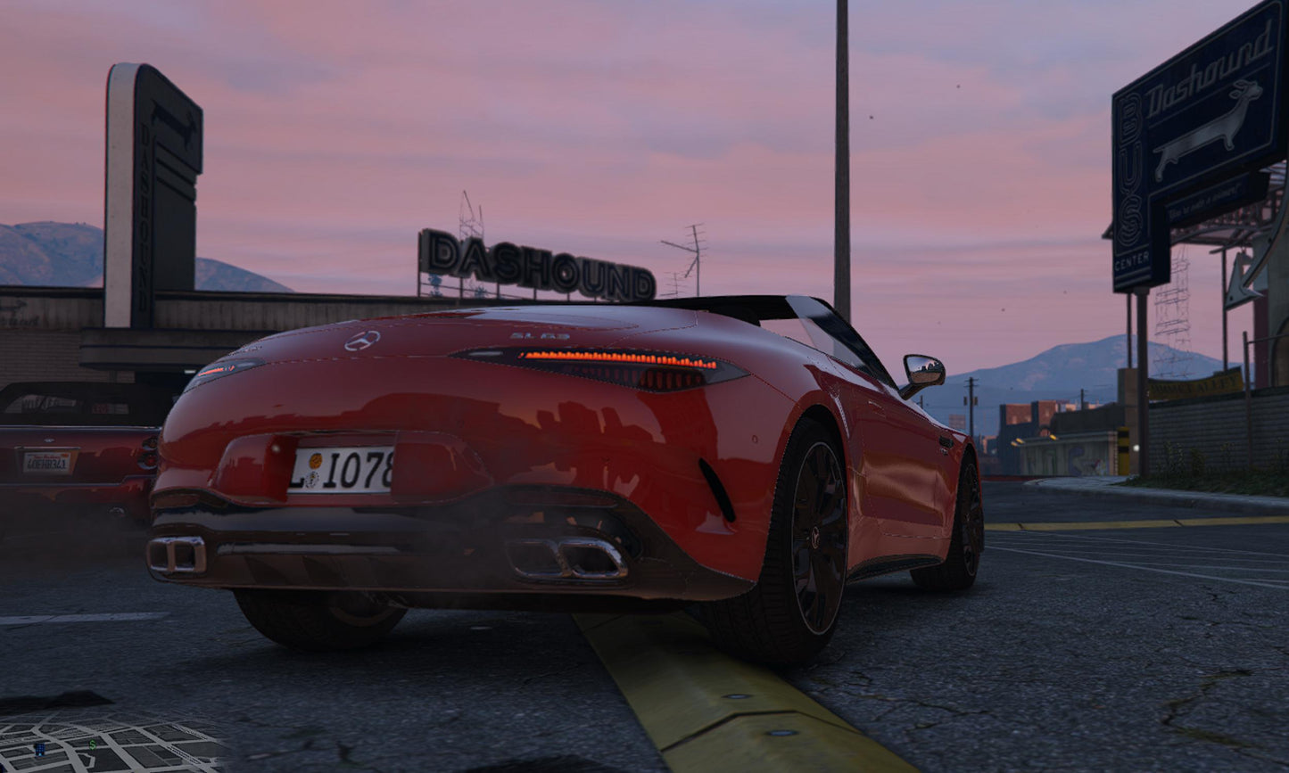 FiveM Mercedes-AMG SL Add-On: Luxury Convertible Sports Car