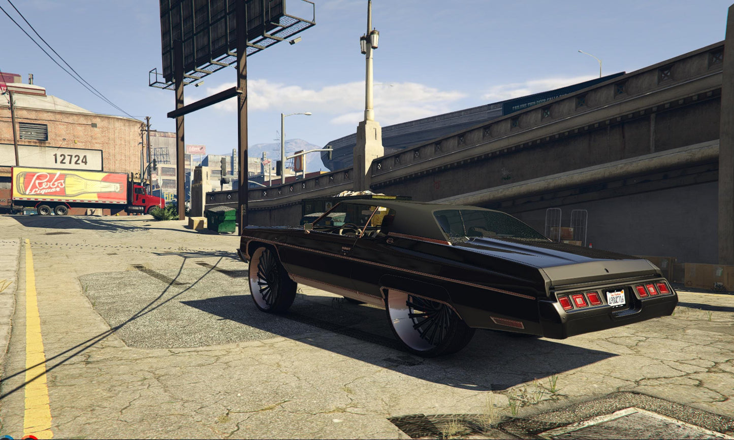 FiveM Debadged Donk Car Pack: Custom Lowrider Style, RP Ready