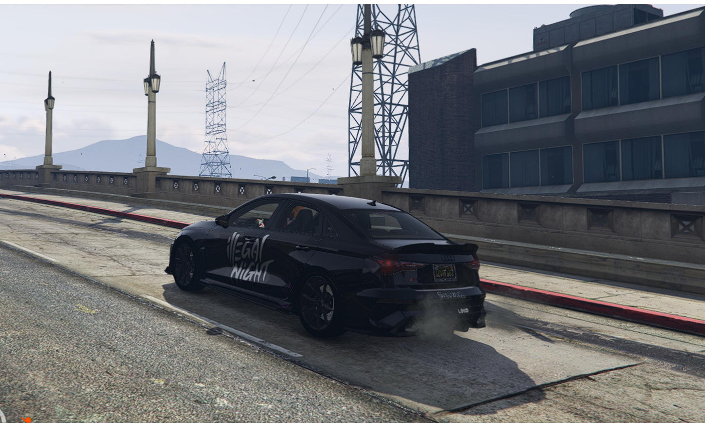 FiveM Illegal Night Car: Audi RS Inspired, Street Racing Add-On