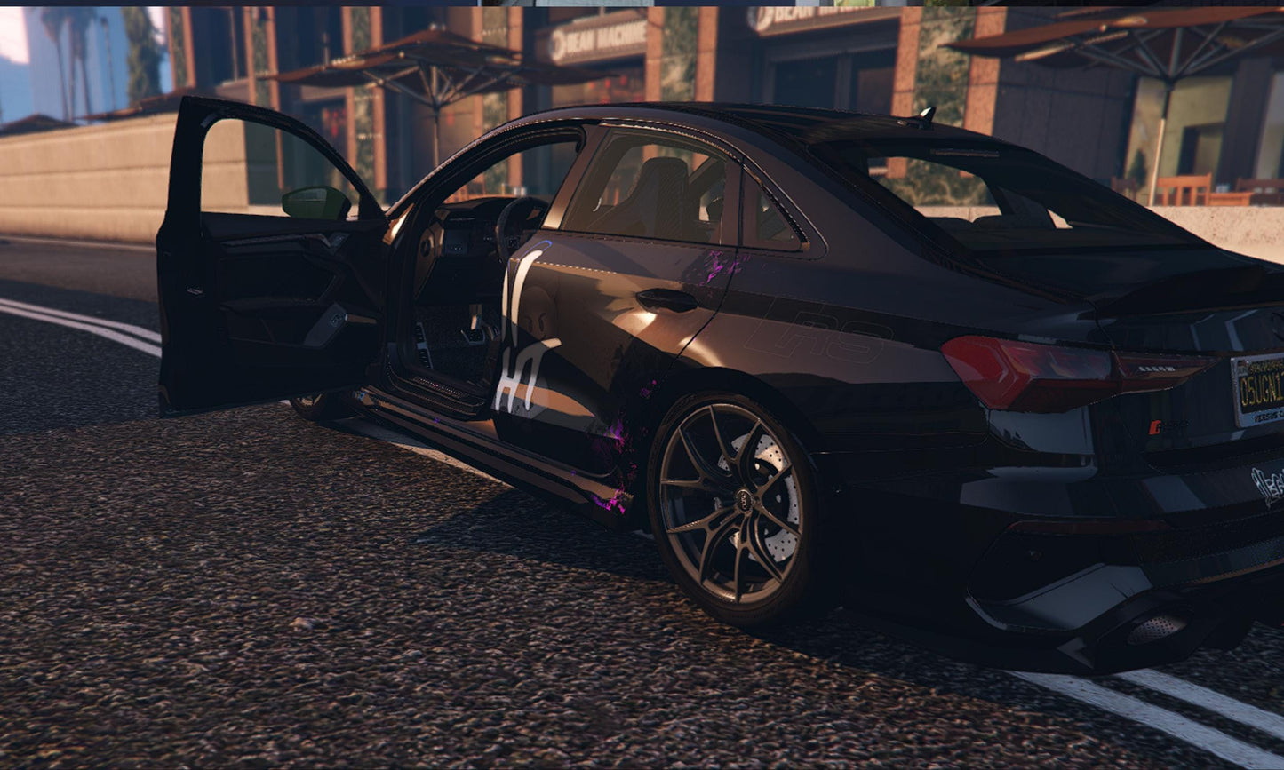 FiveM Illegal Night Car: Audi RS Inspired, Street Racing Add-On