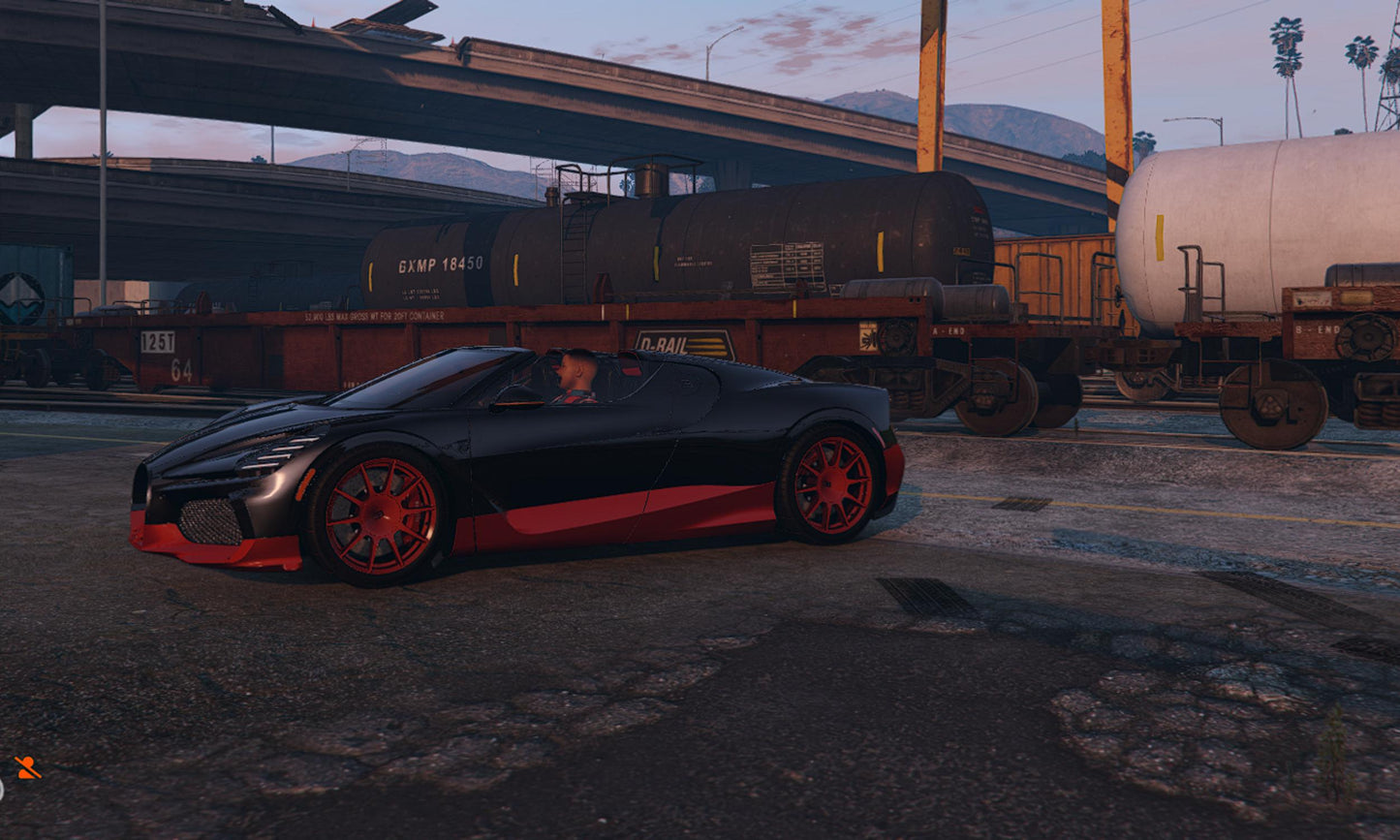 Bugatti La Voiture Noire FiveM Mod: Luxury Hypercar, Drag & Drop