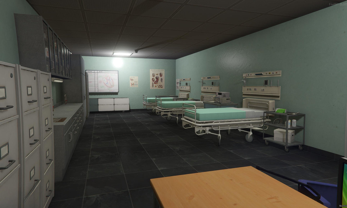 FiveM Medical Center MLO: Los Santos Hospital, Detailed Interior & Parking