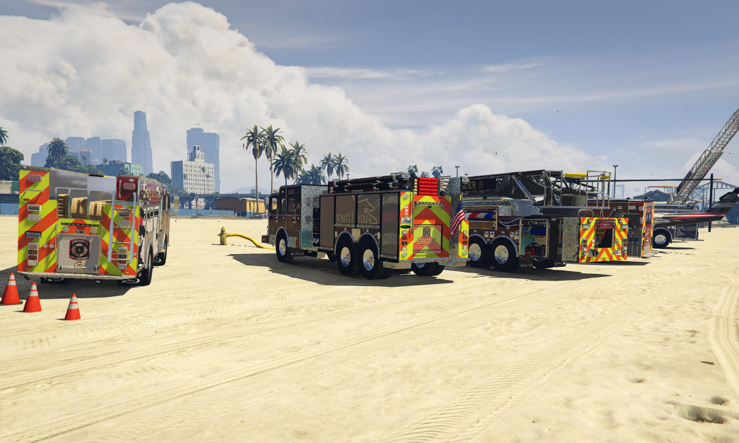 FiveM Emergency Vehicle Pack: Fire Trucks, Ambulances, Rescue Vehicles