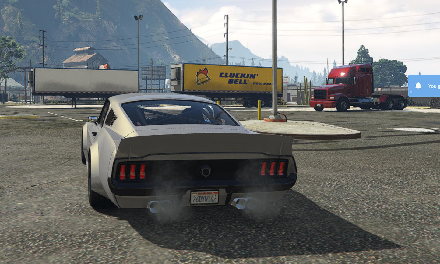 FiveM Debadged Muscle Car Mod: Custom Widebody, 5 Colors