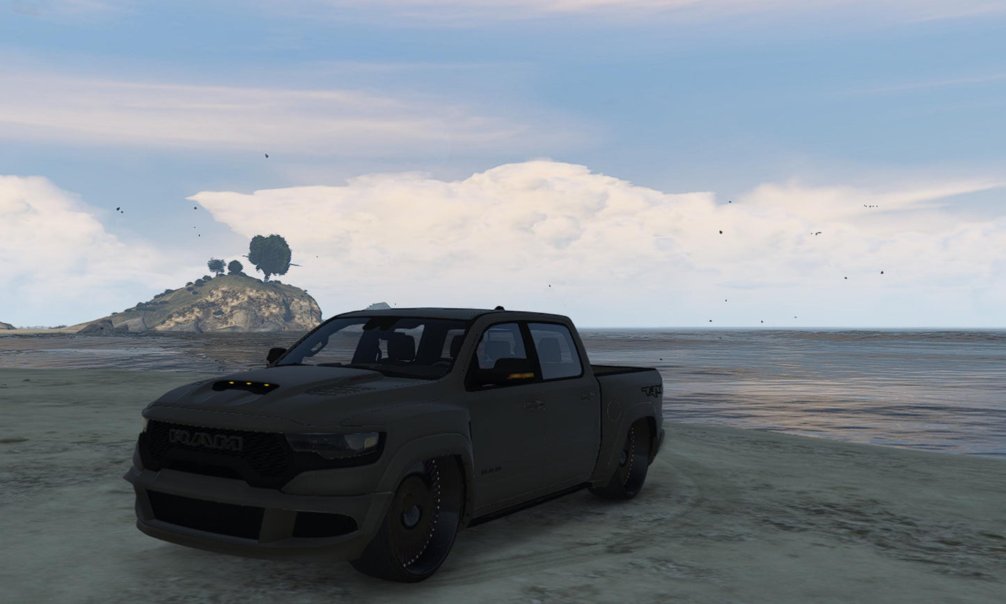 FiveM Car Mod: Black Ford Ram Pickup Truck for Roleplay