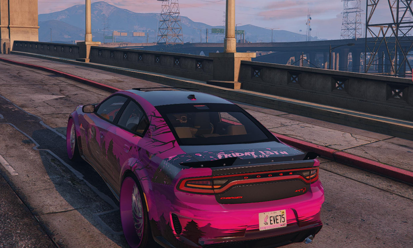 FiveM Debadged Charger: 4K Custom Car Mod - Optimized RP