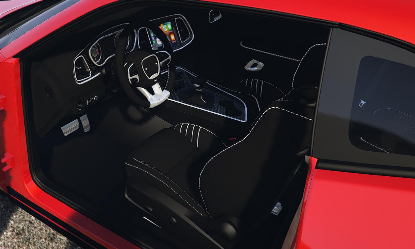 FiveM Custom Debadged Muscle Car | Challenger Style Street Racer | Lore-Friendly Drift & RP Vehicle Mod
