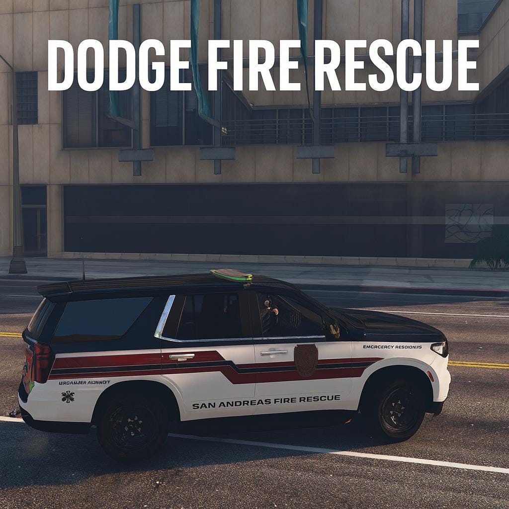 FiveM Dodge Fire Rescue SUV: San Andreas EMS Rapid Response
