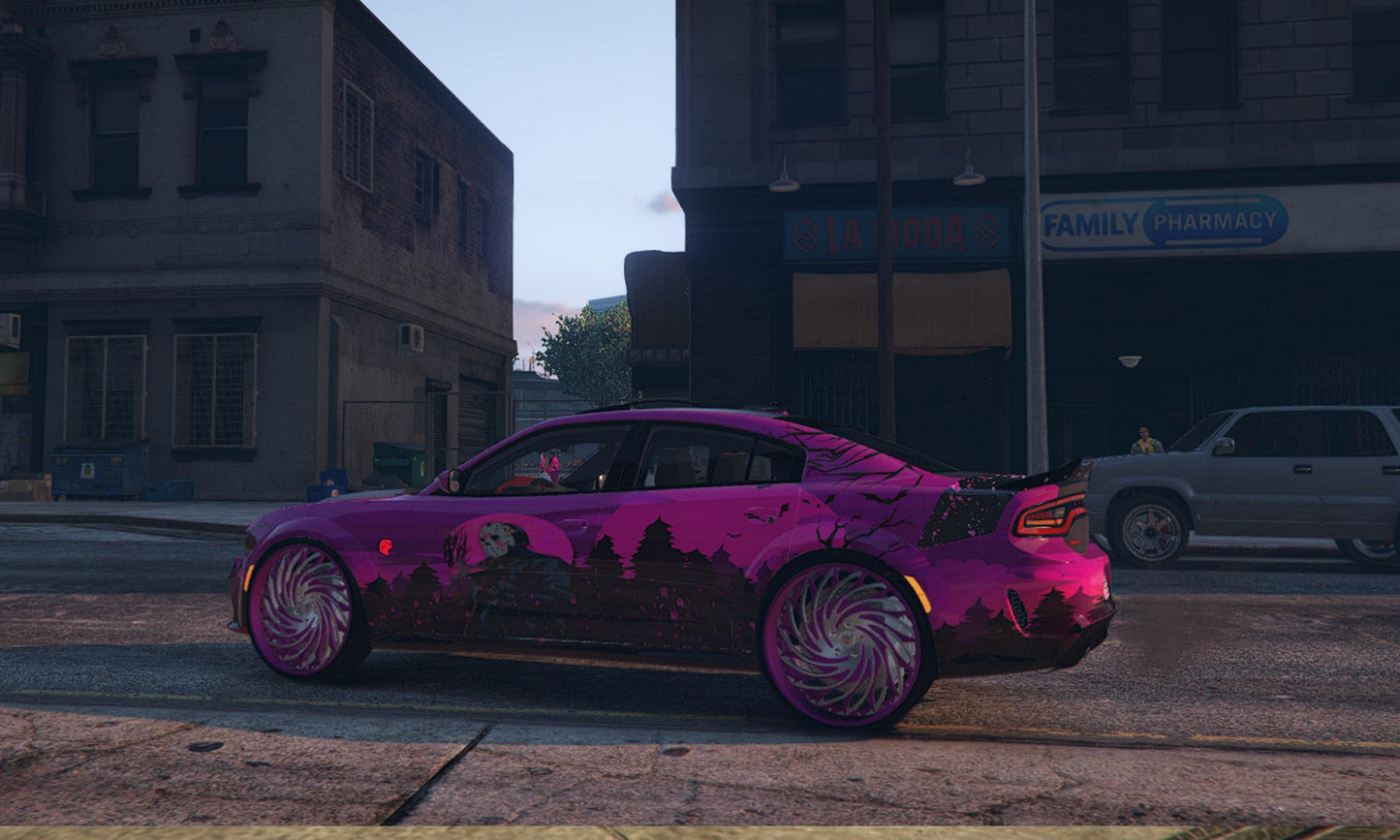 FiveM Debadged Charger: 4K Custom Car Mod - Optimized RP