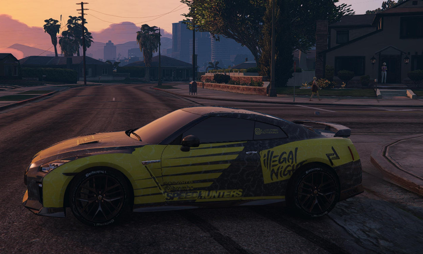FiveM Nissan GT-R Car Mod: Debadged Drift-Ready JDM