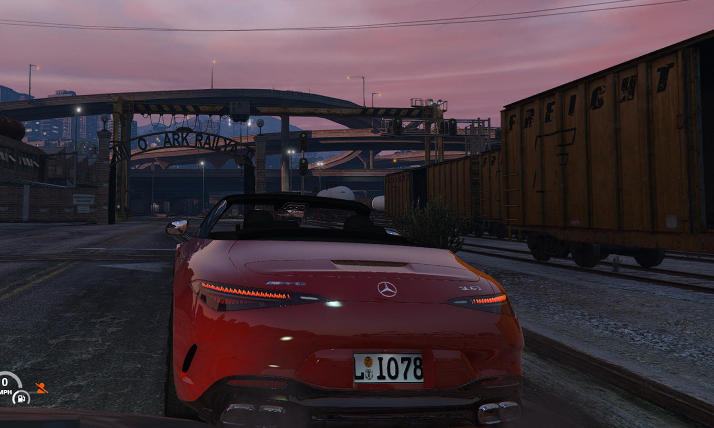 FiveM Mercedes-AMG SL Add-On: Luxury Convertible Sports Car