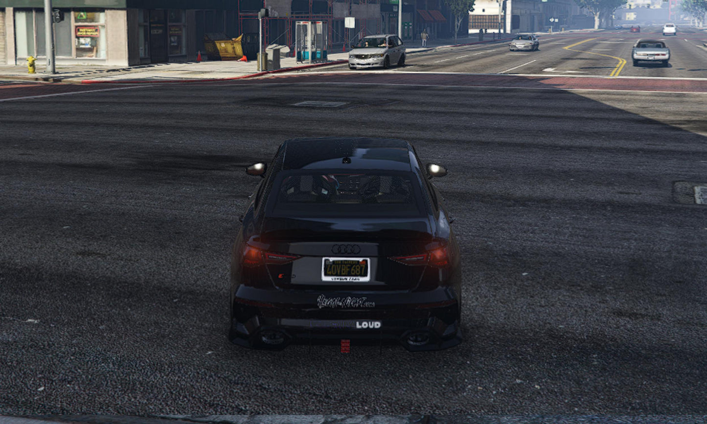 FiveM Illegal Night Car: Audi RS Inspired, Street Racing Add-On