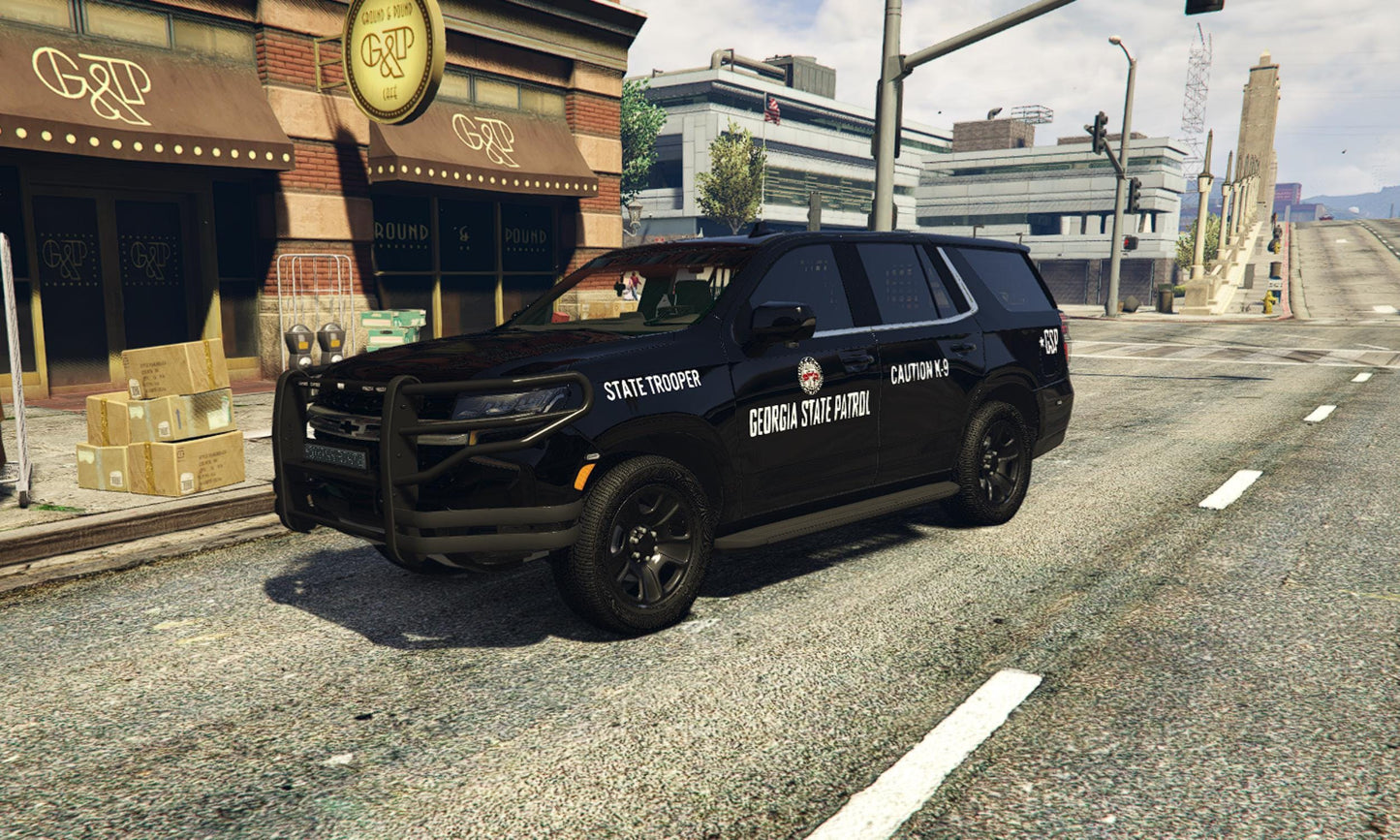 FiveM Chevrolet Tahoe State Patrol Car: Optimized Law Enforcement Vehicle
