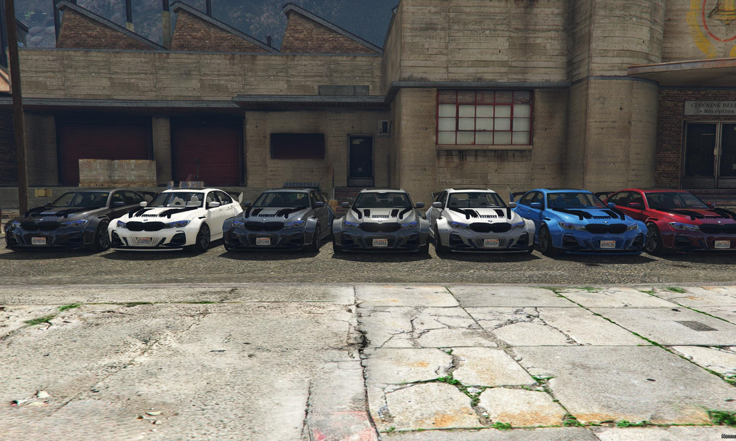 FiveM BMW M Performance Car: 9 Color Options, Optimized Drag & Drop Vehicle
