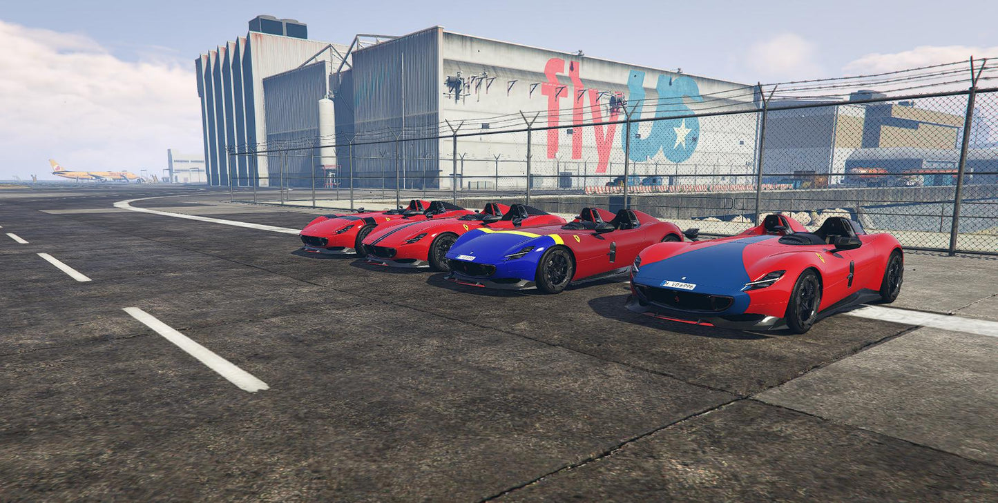 FiveM Ferrari Monza Pack: 4 Variants, High-Performance Supercar