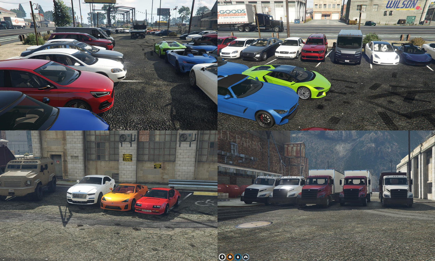 FiveM Ultimate Vehicle Mega Pack | 50+ High-Quality Cars | Daily, Luxury, Armored, Police | Drag & Drop Install | Fivem Car Packs