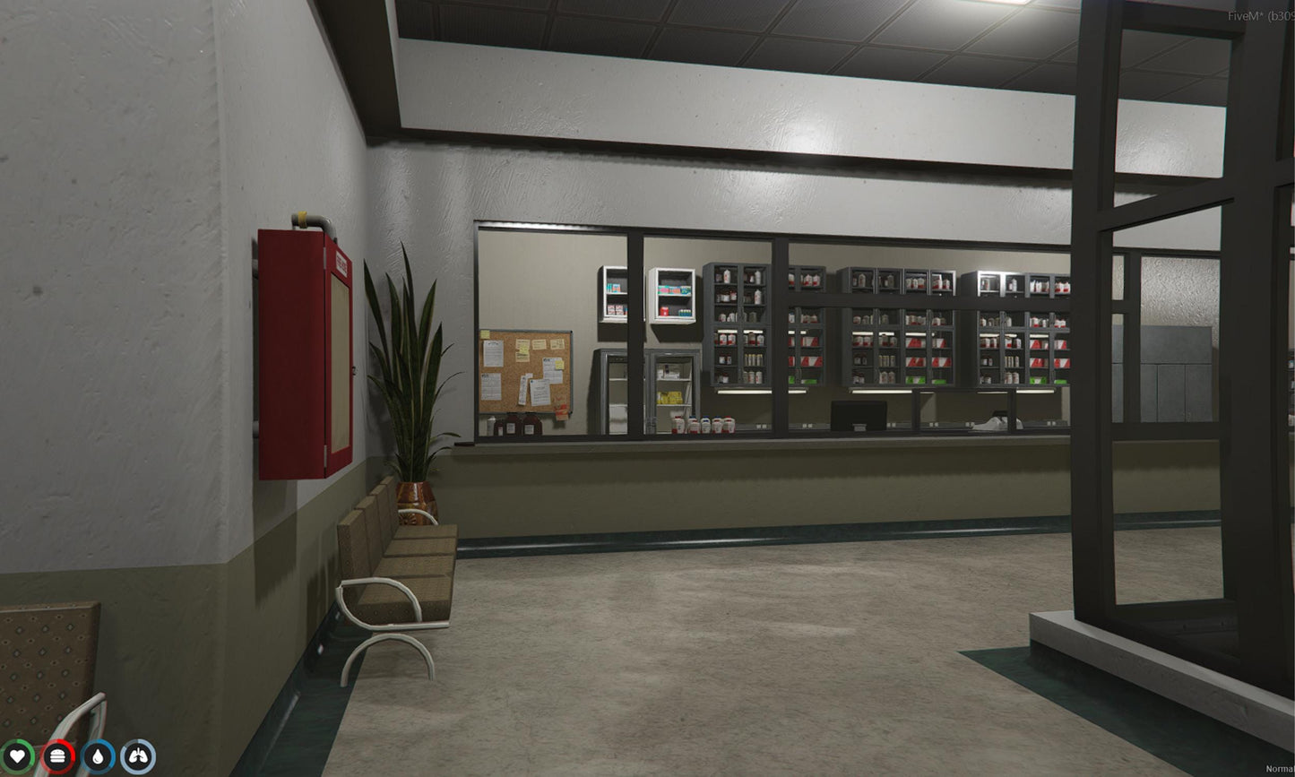 FiveM Medical Center MLO: Los Santos Hospital, Detailed Interior & Parking