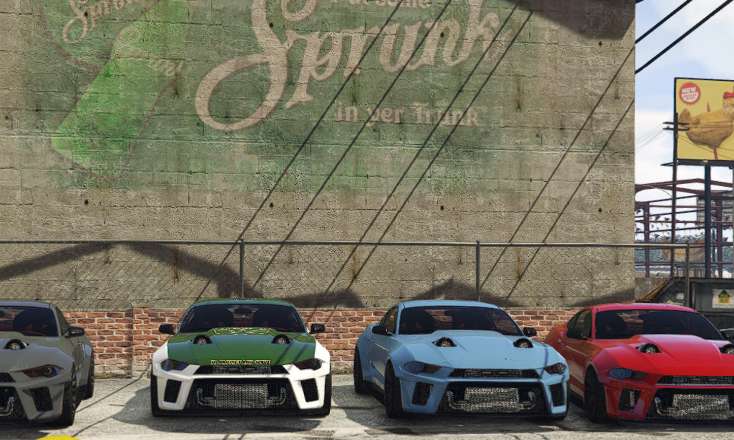 FiveM Sheriff Police Car Pack: 8 Color RP Vehicle Add-On