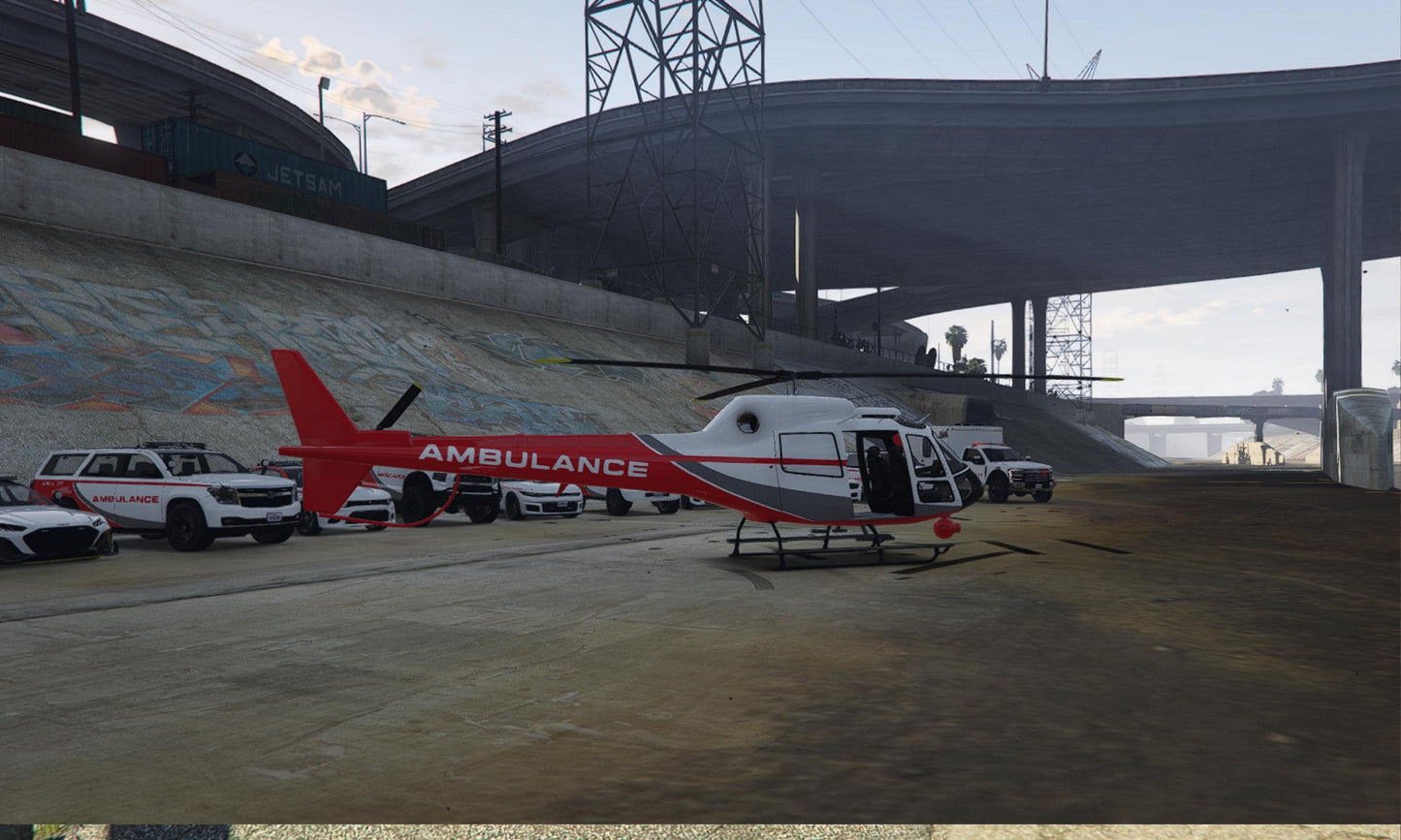 FiveM Emergency Vehicles Pack: Medical RP Ambulance, Trucks & Helicopter