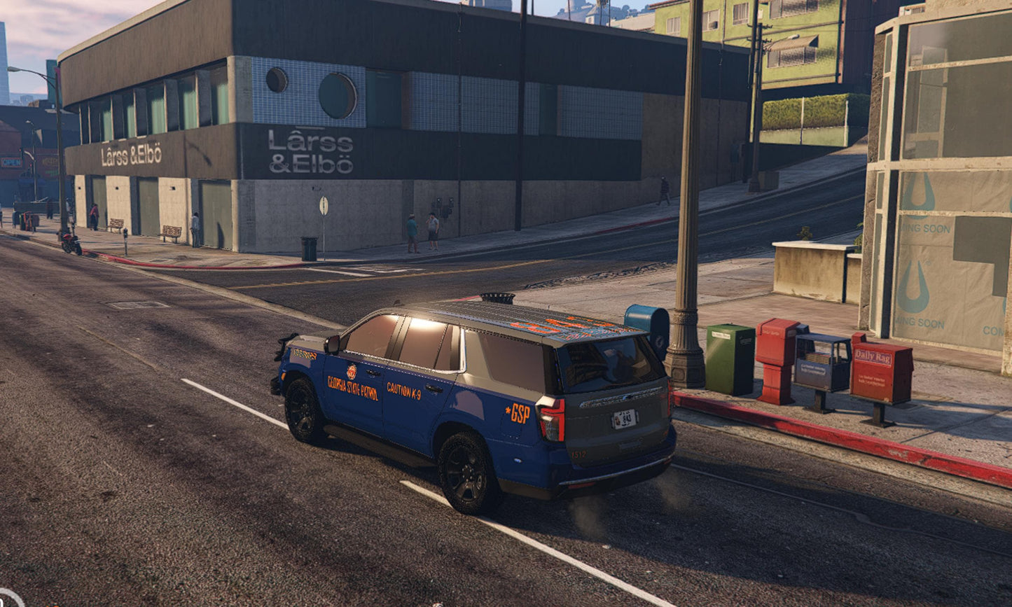 FiveM Georgia State Patrol Chevrolet Tahoe: Optimized Police SUV