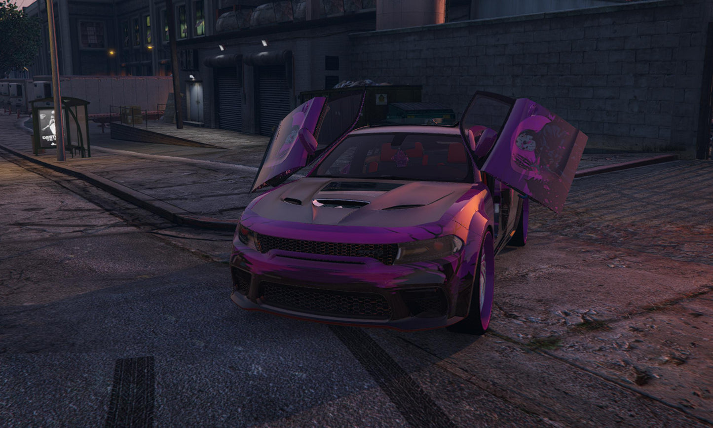 FiveM Debadged Charger: 4K Custom Car Mod - Optimized RP