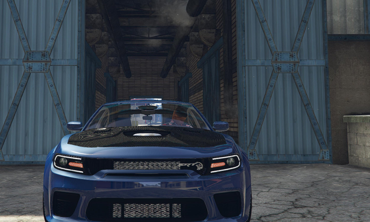 FiveM Dodge Charger: Optimized Muscle Car with Hellcat Accents