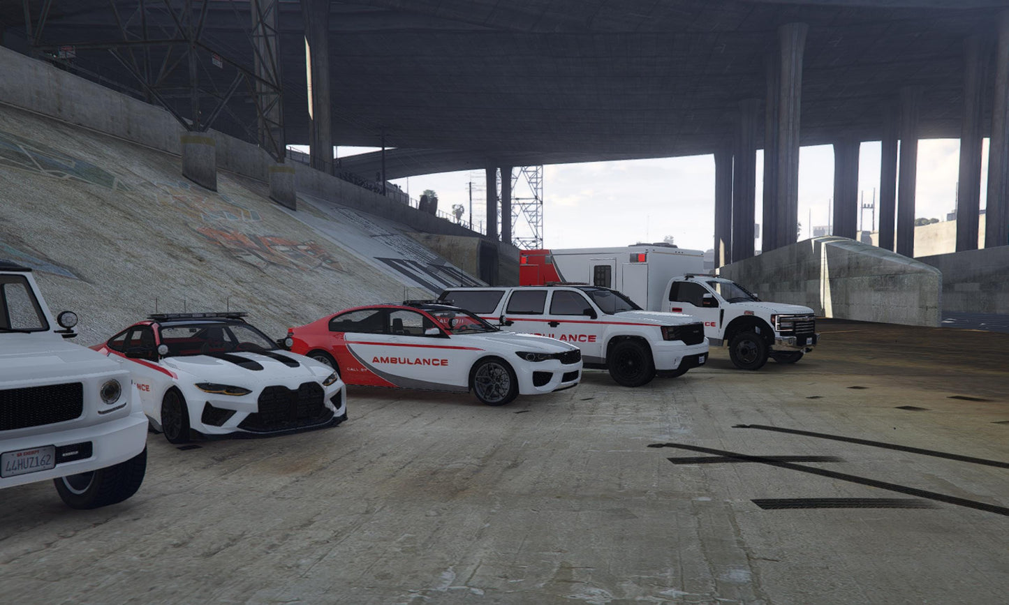 FiveM Emergency Vehicles Pack: Medical RP Ambulance, Trucks & Helicopter